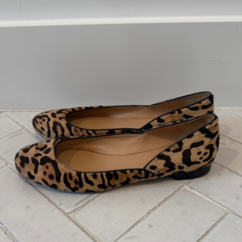 Polo Ralph Lauren Tan Leopard Print Flats